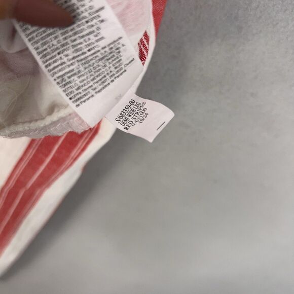 Old Navy Pants Womens 2X Red White Striped High Rise Wide Leg Comfort Waist - Picture 16 of 16